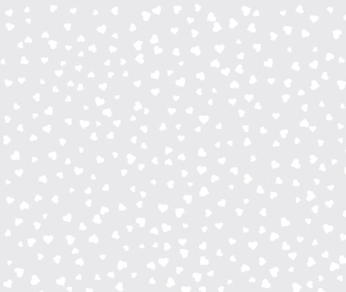 Polka Hearts Grey Binca