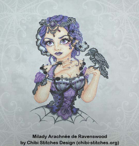 Spider Lace Grey Aida - Image 2
