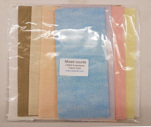 Evenweave Linen Fabric Packs mixed counts