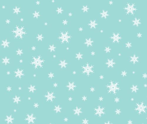 Snowflakes on Aqua Sky Aida