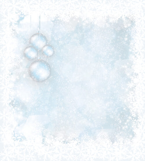 Snowflake Baubles Blue Aida