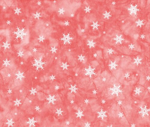 Snowflakes on Red HDP Aida