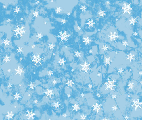 Snowflakes on Blue HDP Aida